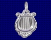 Sterling Silver Lyre Charm